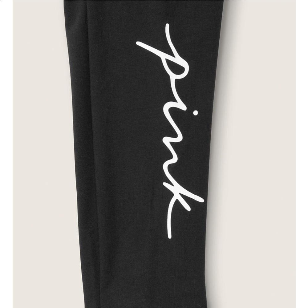 2FOR$120🔥VS🔥 NEW HIGH WAIST BLACK LEGGINGS PINK